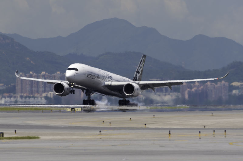 AIRBUS A350 XWB Arrives In Hong Kong For NG