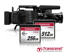 Transcend Introduces CFast 2.0 CFX650/600 Memory Cards