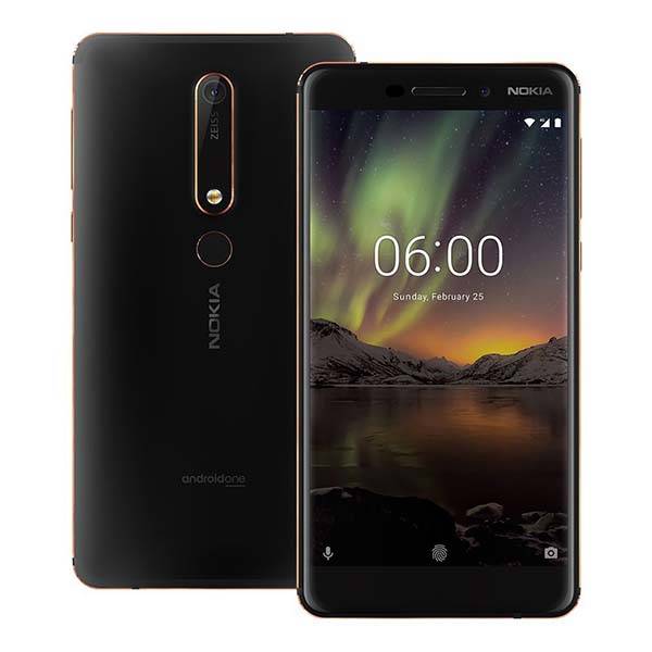 The new Nokia 6.1, an update to the previous phone has been available
